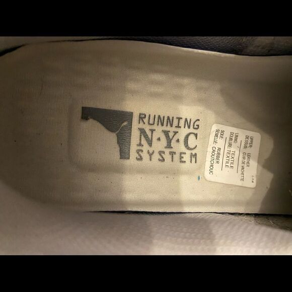 Puma Running NYC System Sz 7.5 Gray Sparkle Rhinestone Leather Running Sneakers - Picture 8 of 8